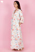 60’s Cotton Full Sleeved Kaftan In Floral Print