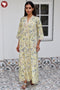 60’s Cotton Full Sleeved Kaftan In Floral Print
