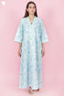 60’s Cotton Full Sleeved Kaftan In Block Print
