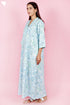 60’s Cotton Full Sleeved Kaftan In Block Print