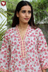 60’s Cotton Full Sleeved Kaftan In Floral Print