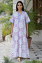 Bizzy Lizzy Kaftan in Floral Block Print