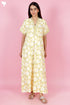 Bizzy Lizzy Kaftan in Floral Block Print