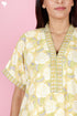 Bizzy Lizzy Kaftan in Floral Block Print