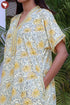 Bizzy Lizzy Kaftan in Floral Block Print