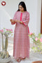 60’s Cotton Zipper Kaftan In Floral Print