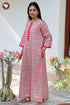 60’s Cotton Zipper Kaftan In Floral Print