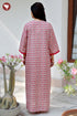 60’s Cotton Zipper Kaftan In Floral Print
