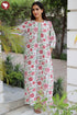 60’s Cotton Zipper Kaftan In Floral Print