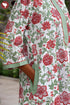 60’s Cotton Zipper Kaftan In Floral Print