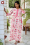 60’s Cotton Full Sleeved Kaftan In Floral Print