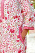 60’s Cotton Full Sleeved Kaftan In Floral Print