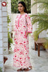 60’s Cotton Full Sleeved Kaftan In Floral Print