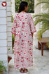 60’s Cotton Full Sleeved Kaftan In Floral Print