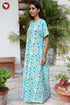 Bizzy Lizzy Front Zipper Kaftan in Floral Print