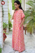 Bizzy Lizzy Front Zipper Kaftan in Floral Print
