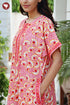 Bizzy Lizzy Front Zipper Kaftan in Floral Print