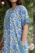 Bizzy Lizzy Front Zipper Kaftan in Floral Print