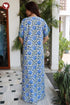 Bizzy Lizzy Front Zipper Kaftan in Floral Print
