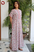 Bizzy Lizzy Front Zipper Kaftan in Floral Print
