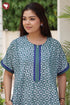 Bizzy Lizzy Front Zipper Kaftan in Floral Print