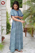 Bizzy Lizzy Front Zipper Kaftan in Floral Print