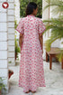 60’s Cotton Short Sleeve Kaftan In Floral Print