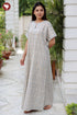 60's Cotton Short Sleeve Kaftan in Floral Print