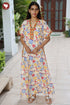 Bizzy Lizzy V-neck Kaftan in Floral Print