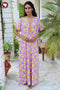 Bizzy Lizzy V-Neck Kaftan in Floral Print