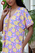 Bizzy Lizzy V-Neck Kaftan in Floral Print