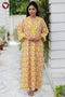 60's Cotton Full Sleeved Kaftan in Floral Print