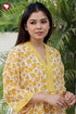 60's Cotton Full Sleeved Kaftan in Floral Print