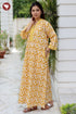 60's Cotton Full Sleeved Kaftan in Floral Print