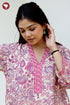 60’s Cotton Full Sleeved Kaftan In Floral Print