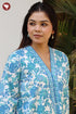 60s Cotton Full Sleeved Kaftan In Floral Print