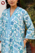 60s Cotton Full Sleeved Kaftan In Floral Print