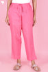 Cambric Cotton Pants In Candy Pink