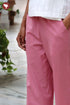 Cambric Cotton Pants in Dusty Pink
