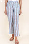 Cambric Cotton Straight Pants In Block Print