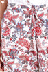 Cambric Cotton Straight Pants In Floral Print