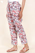 Cambric Cotton Straight Pants In Floral Print
