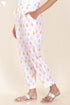 Cambric Cotton Straight Pants In Block Print