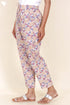 Cambric Cotton Straight Pants In Block Print