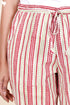 Cambric Cotton Pant In Striped Block Print