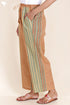 Cambric Cotton Pants in Block Print