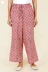 Cambric Cotton Pant In Block Print