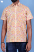 Regular Fit Cambric Cotton Men’s Half Sleeved Shirt In Floral Print