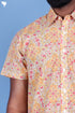 Regular Fit Cambric Cotton Men’s Half Sleeved Shirt In Floral Print