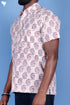 Regular Fit Cambric Cotton Men’s Half Sleeved Shirt In Block Print